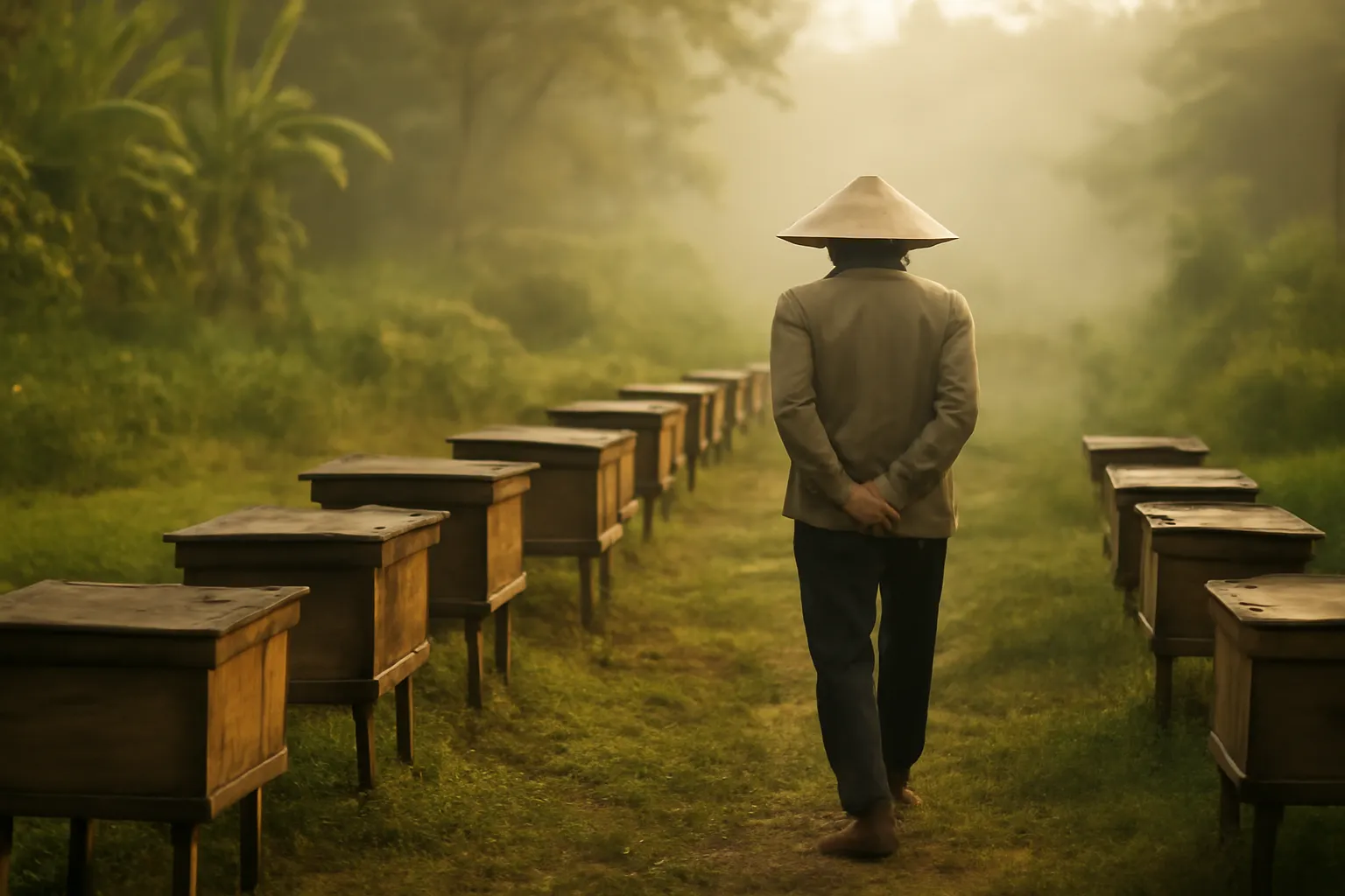 Một ngày ở trại ong dú: người nuôi thật sự làm gì